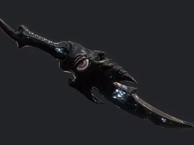 Fantasy Stylish- Dagger of Silence Low-poly 3D model