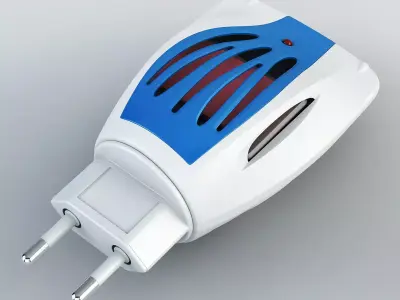Mosquitall fumigator blue 3D model