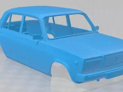 VAZ Higuli 2107 Sedan 2006 Printable Body Car 3D print model