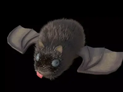bat   BPR  3Dsmax  fbx  Low-poly 3D model