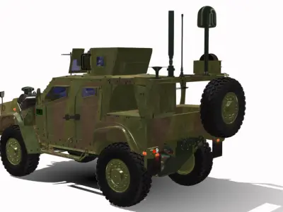 oshkosh LATV 4X4 BR Low-poly 3D model