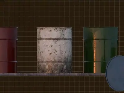 Oil Barrel Free low-poly 3D model get