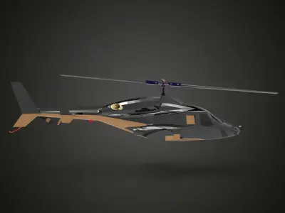 Bell 222 3D model purchase