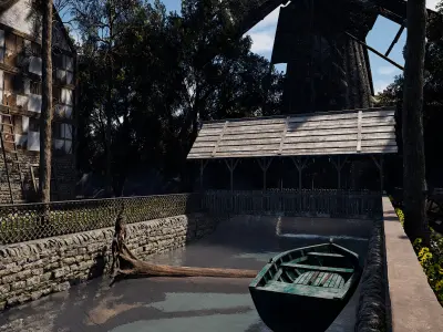Faymere River Village  A Forgotten Medieval Gem 3D model