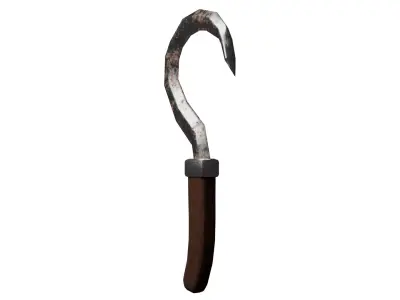 sickle Low-poly 3D model