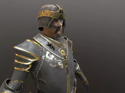 Royal Warrior Low-poly 3D model purchase