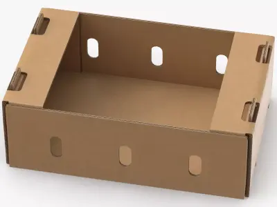 Cardboard Display Box 01 Game Ready 3D model