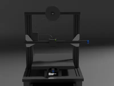 3d printer Free low-poly 3D model