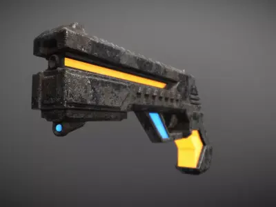 SCI-FI GUN 3D model buy