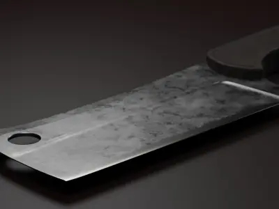 Cleaver Meat Knife Old 3D model