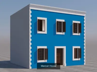 Mexican Houses 3D Model Collection buy