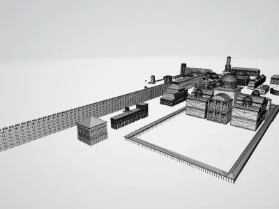 Bukoleon Palace Constantinople  3D model