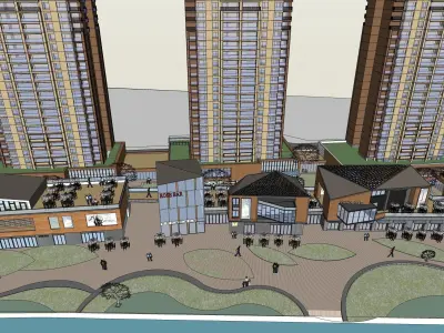 Sketchup Commercial Complex NN3 3D model