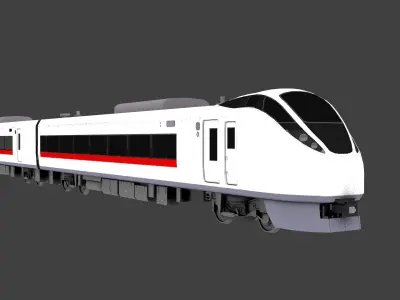 JR E657 Trainset 3D model