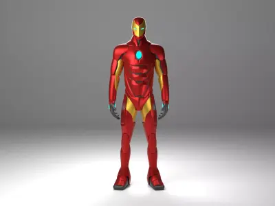 Iron man invincible - MARVEL Low-poly 3D model