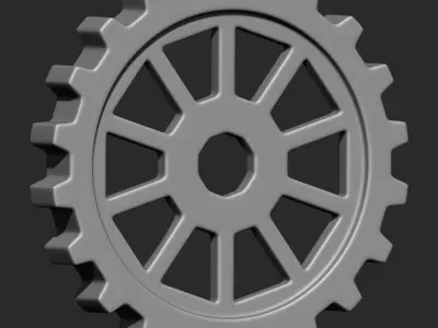 Steampunk Gears IMM Brush Pack 12 in One Vol 7 3D model
