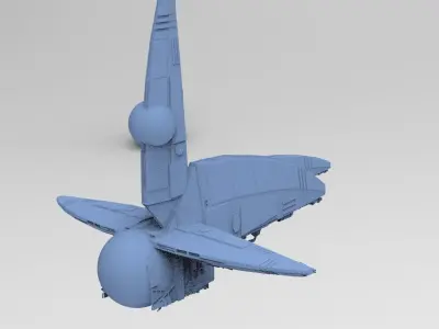 Wraith Interceptor architecture 11 3D model