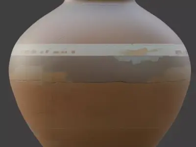 Ancient Egyptian Pottery Pot 3D Model Analysis Low-poly 3D model purchase