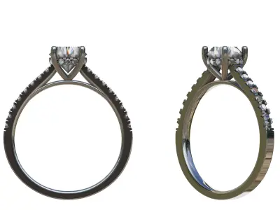 Ladies Ring Free 3D model purchase