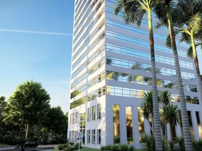 Highrise Building 10 Low-poly 3D model