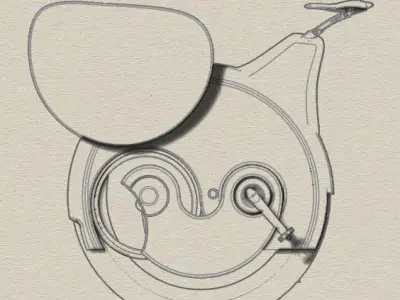 Penny Farthing Bicycle 3D model purchase