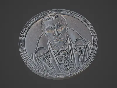 Vlad Dracula Medallion 3D print model