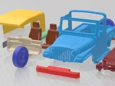 Mahindra Thar 2010 Printable Car 3D print model