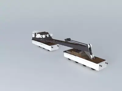 RAILWAY CRANE Sidings Junk Free 3D model