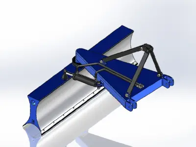 Grader for tractor  3D model