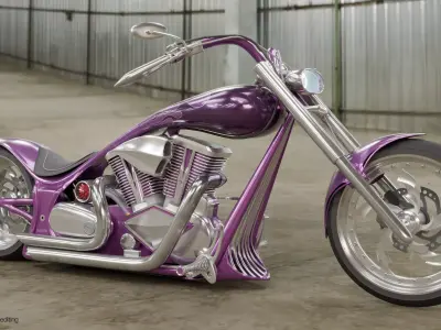 Street Chopper - BloodMoon 3D model