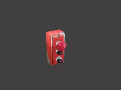 Panel Eectric 17 Low-poly 3D model