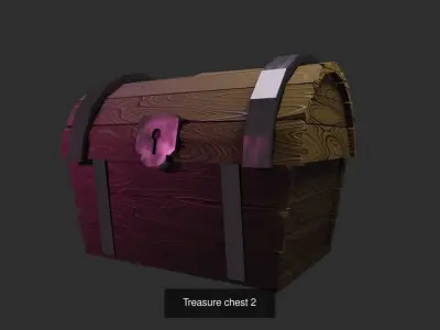 Treasure chest - Pack of Five 3D Model Collection