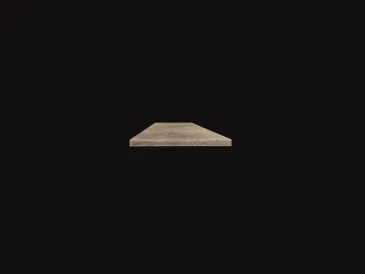Wooden Part Low-poly 3D model