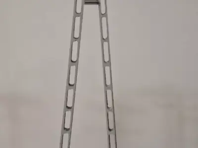 Concrete Electric Pole 1-87 laser cut and resin 3D print model