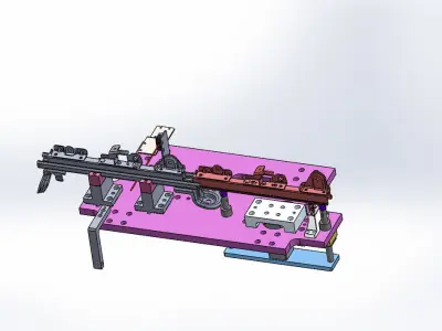 Automotive Seat Track Marriage andTest Station 3D model