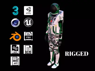 Astronaut Spacesuit Portugal 3D model