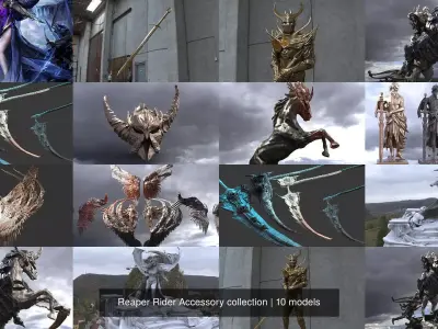 Reaper Rider Accessory collection 3D Model Pack