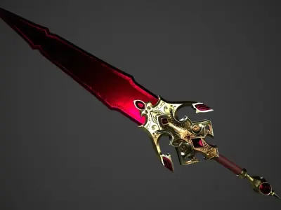  Fantasy Dagger Low-poly 3D model