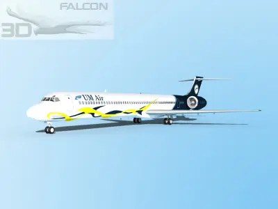 Falcon3D MD-80  UM Air 3D model