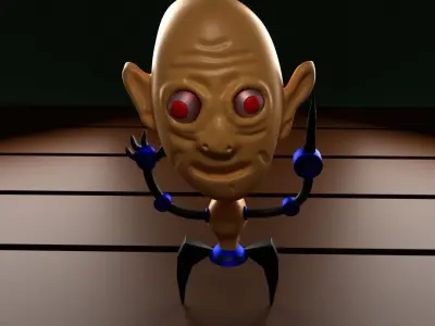 jack the psycho Low-poly 3D model