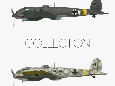 Heinkel He 111 - Eastern Front Collection Low-poly 3D model