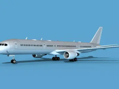 Boeing C-32B V00 Bare Metal 3D model