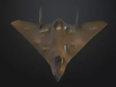 B-2 Spirit Bomber STL - Stealth Aircraft 3D Print Model 3D print model