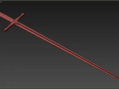 Medieval weapons Low-poly 3D model order