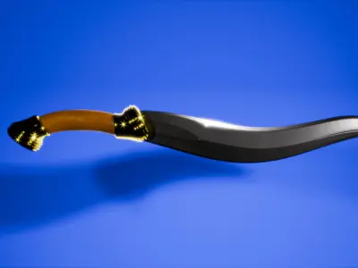 Low poly sword Low-poly 3D model order