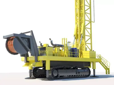 Drilling Machine 3D model 3D model