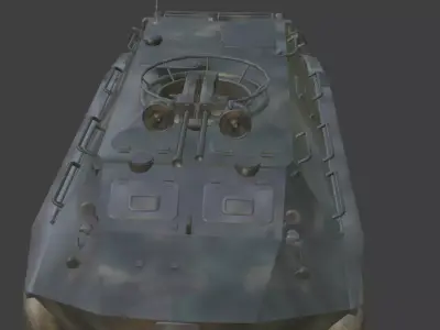 tank btr60 Low-poly 3D model