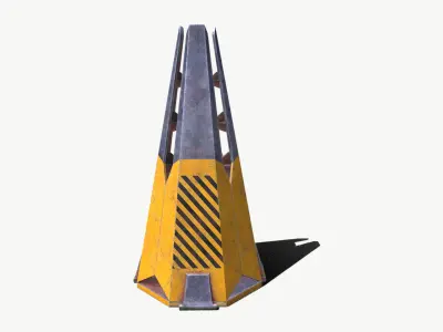  cone barrel Low-poly 3D model