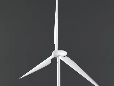 Wind turbine 3D model 5