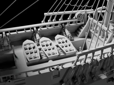 3D Pirates ship 3D model